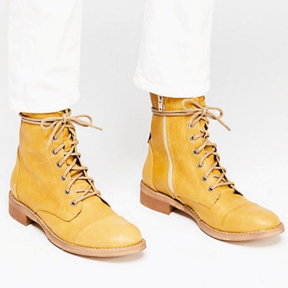 Free People Portland Lace Up Boots